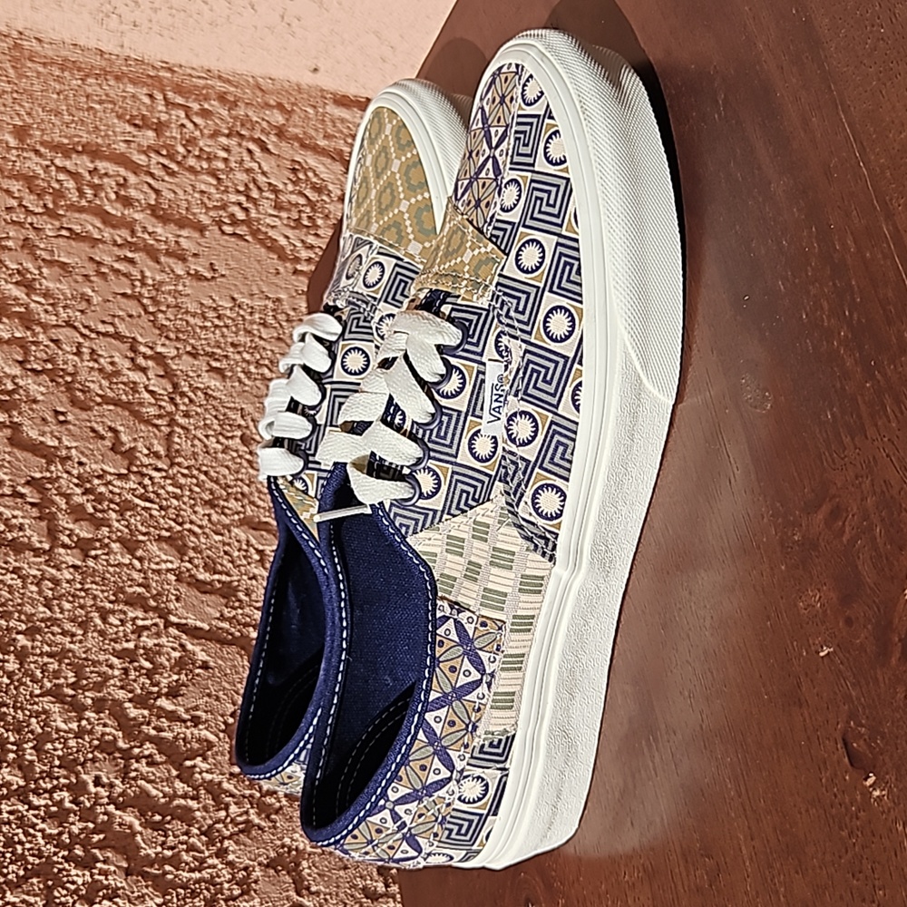 Vans authentic Patchwork Unisex sneakers tennis shoes size M6.5 /Wo'n 8 - Picture 7 of 14